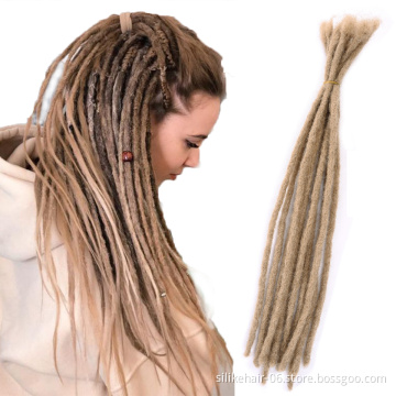 High Quality 20inch Brown 10Strands/Pack Brazilian Afro Kinky Curly Crochet locks Dreadlocks Braiding Synthetic Hair Extensions